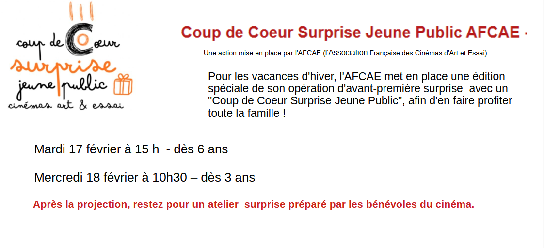 COUP DE COEUR SURPRISE COUP DE COEUR SURPRISE