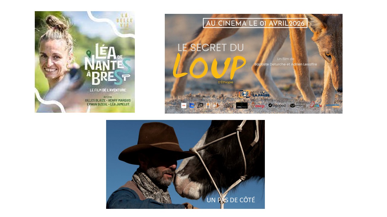 Léa de Nantes à Brest avec Léa Jamelot/ Le secret du loup d'Ethiopie avec le réalisateur Baptiste Deturche /Un pas de côté avec Grégory Morin et Christophe Arnaud ( le dresseur de chevaux)